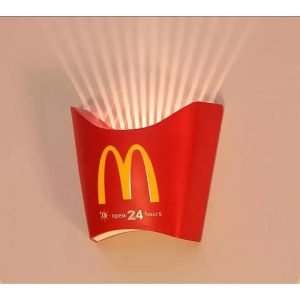 Luz Nocturna Recargable Patatas Fritas Mcdonald's Con 3 modos