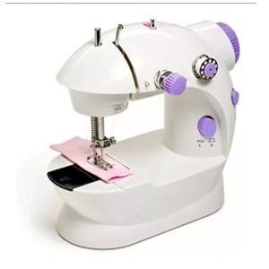 Mini Máquina De Coser Genérica Sm-202a Portable Blanca Color Blanco