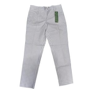 Pantalon De Mujer C&a Cropped Cuadros Azules