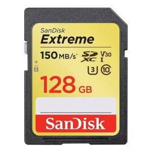 Tarjeta de memoria SanDisk SDSDXV5-128G-GNCIN Extreme con adaptador SD 128GB